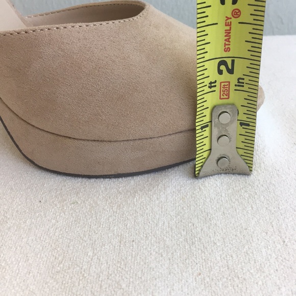 Beige Ankle Strap Heels - Picture 4 of 8